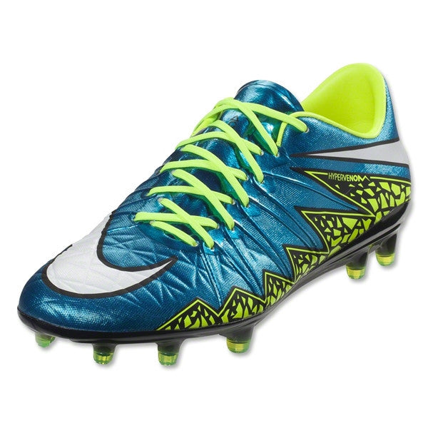 Nike Women's Hypervenom Phinish FG (Blue Lagoon/White)